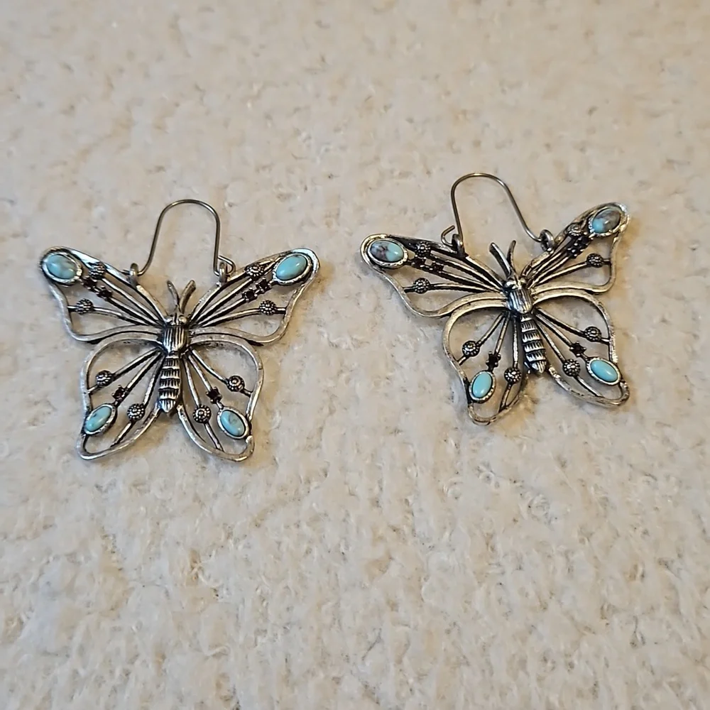 Lucky Brand Butterfly Earrings - Picture 1 of 3